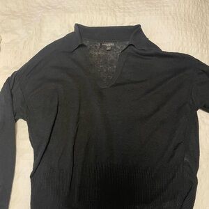 Banana Republic Linen Drop Shoulder Polo